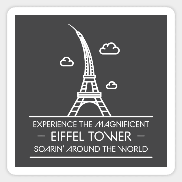 Soarin' Eiffel Tower Sticker by GoAwayGreen